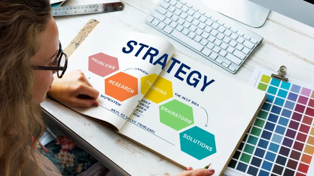 A professional woman developing organizational impact strategy